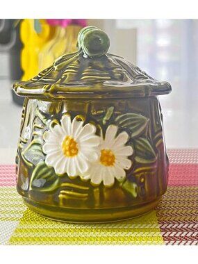 Vintage Flambro Japan Ceramic Sugar Dish w/ Lid-Japan